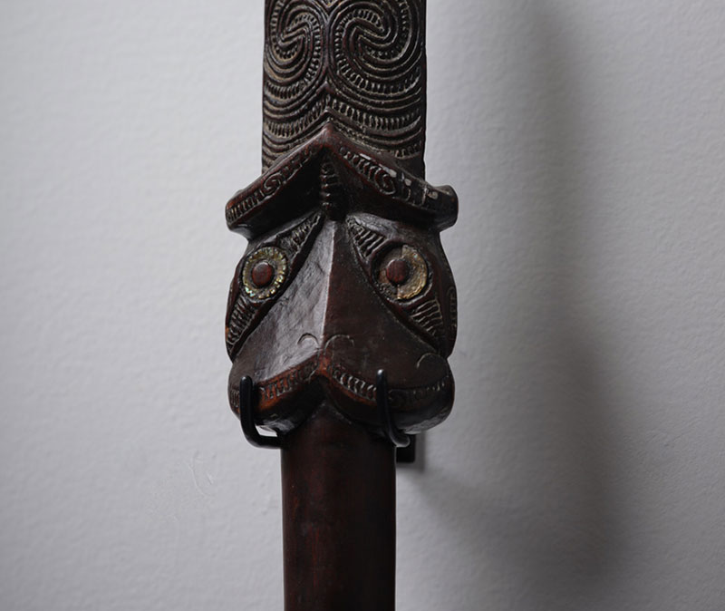 Oceania Exhibition, Maori Taiaha (detail)