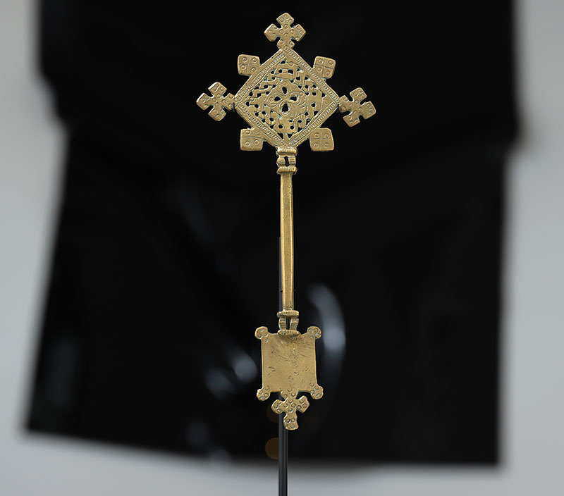 Ethiopian Cross, 19th Century, Polished Brass